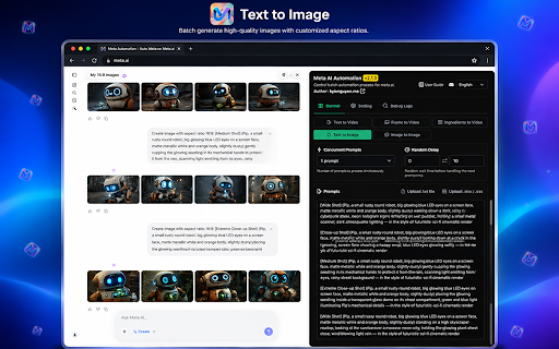 Meta Automation - Auto Meta on Meta.ai screenshot