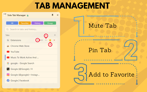 Side Tab Manager 📑 screenshot