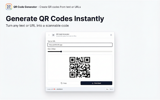 QR Code Generator screenshot