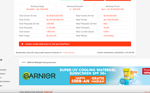Datapinter screenshot