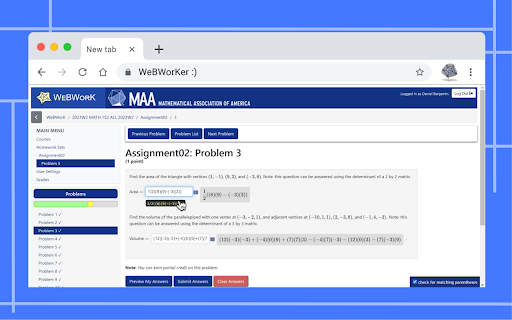 WeBWorKer screenshot