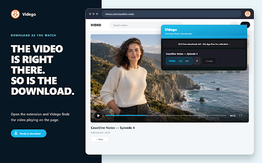 Vidego - Universal Video Downloader screenshot