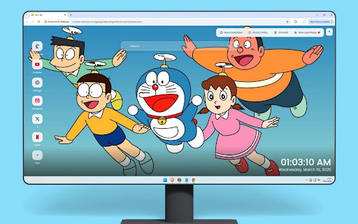 Doraemon Fly Wallpaper screenshot