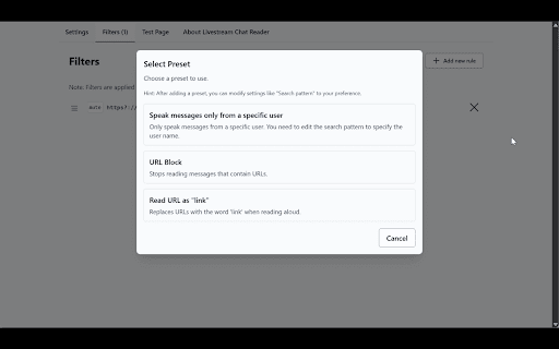 Livestream Chat Reader - Chat Text-to-Speech for Livestreams screenshot