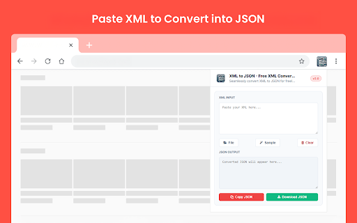 XML to JSON - Free XML Converter screenshot