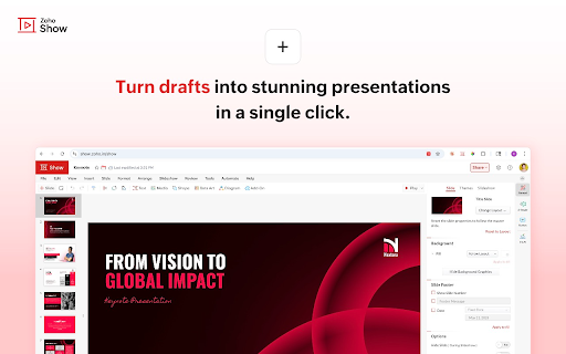 Zoho Show screenshot