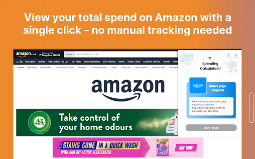 Spending Calculator for Amazon screenshot