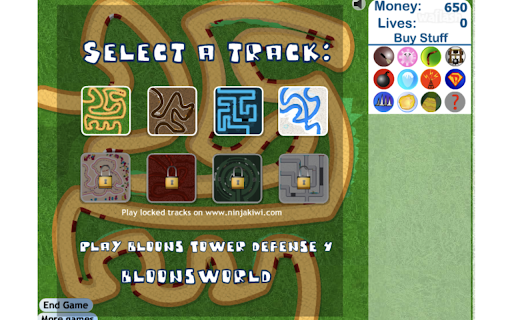 Bloons Tower Defense 3 Game screenshot