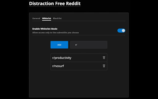 Distraction Free Reddit screenshot