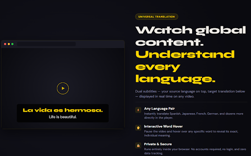 DualSub — Dual Subtitle Translator screenshot