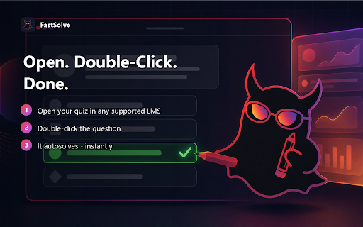 FastSolve: AI Homework Help & Quiz Solver for Canvas, Blackboard & More screenshot