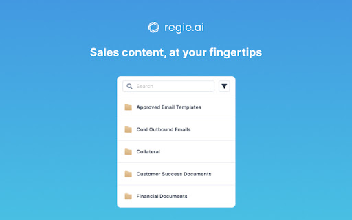 Regie.ai | AI Co-Pilot for Sales Emails screenshot