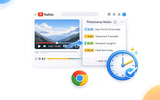 YouTube Timestamp Notes screenshot
