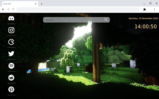 Minecraft Shaders Forest Live Wallpaper screenshot
