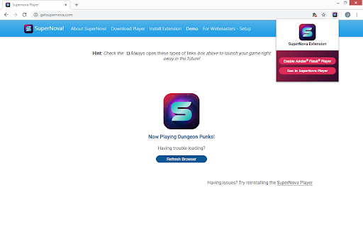 SuperNova SWF Enabler screenshot