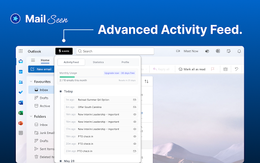 Mail Seen - Unlimited Email Tracker for Outlook screenshot