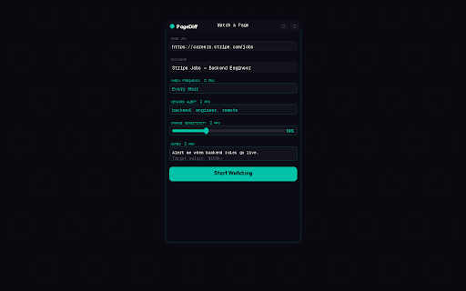 PageDiff — Website Change Tracker screenshot