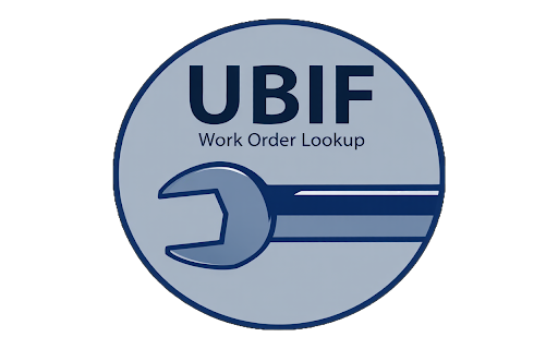 Work Order Lookup Tool screenshot