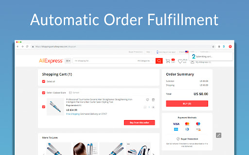 Aliexpress Dropshipping screenshot