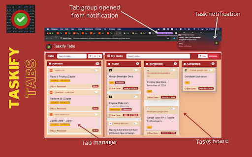 Taskify Tabs screenshot