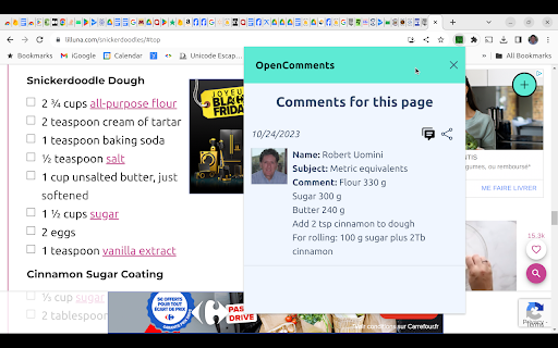 OpenComments screenshot