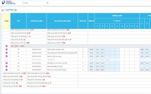 Tính Điểm IUH – Công Cụ Tự Động Cho Sinh Viên screenshot