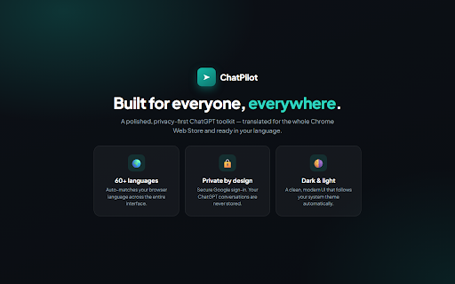 ChatPilot – ChatGPT Bulk Delete, Archive & Timestamps screenshot