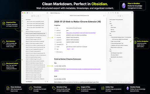Grok to Markdown screenshot