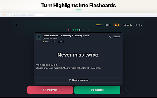Web Highlights: PDF & Web Highlighter + Notes & AI Summary screenshot