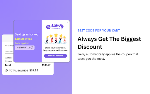 Savvy by Wethrift screenshot