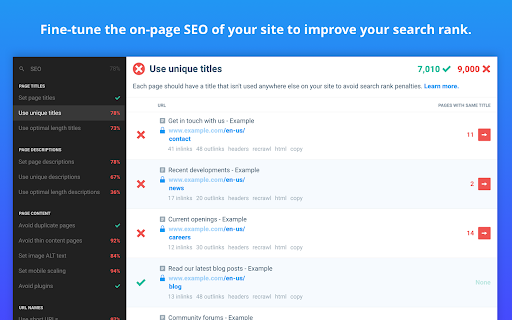 Checkbot: SEO, Web Speed & Security Tester 🚀 screenshot