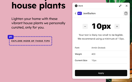 Stark Accessibility Checker screenshot