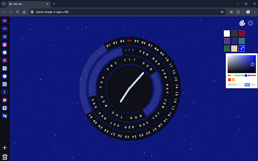 Calendar Clock - New Tab screenshot
