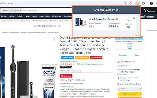 Amazon Catch Price screenshot