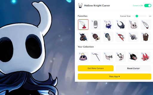 Hollow Knight Cursor ★ Custom Cursor for Chrome™ screenshot