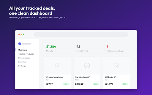 Price Drop Alerts & Fake Countdown Detector screenshot