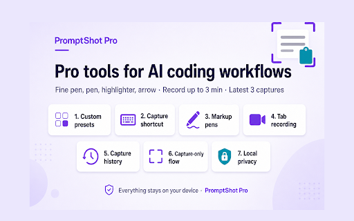 PromptShot ? Screenshot to AI Prompt for Cursor, ChatGPT & Claude screenshot