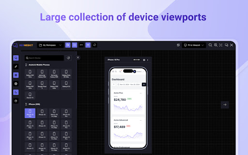 Responsive Website Testing Toolkit - Multiple Viewport Simulator screenshot
