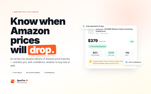 SparFox – Amazon Price Advisor screenshot