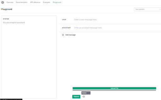 ChatGPT File Uploader For Playground screenshot