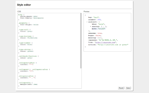 JSONVue screenshot