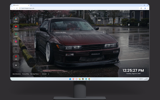 Nissan Silvia S13 Gloomy Rain Live Wallpaper screenshot