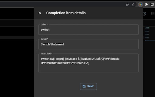 Black Apps Script screenshot
