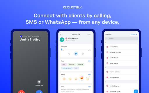 CloudTalk Click-to-Call screenshot