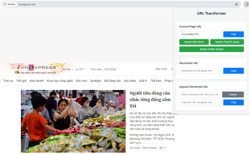 URL Transformer screenshot