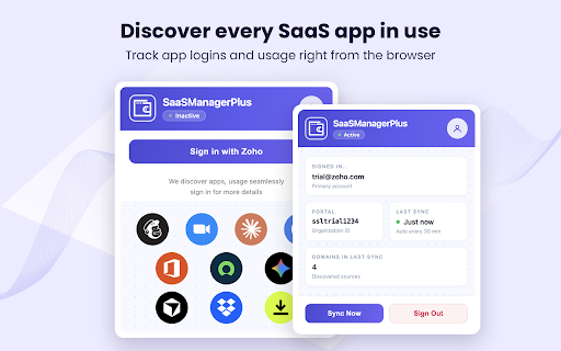 SAASManagerplus screenshot
