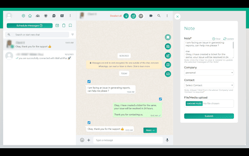 WhatsApp Schedule, Backup, Bulk Messenger by SyncMate screenshot