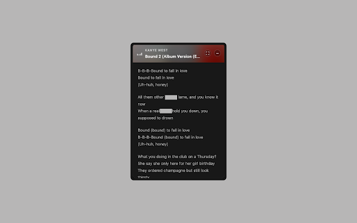 CloudLyrics - Full Screen Lyrics for SoundCloud screenshot