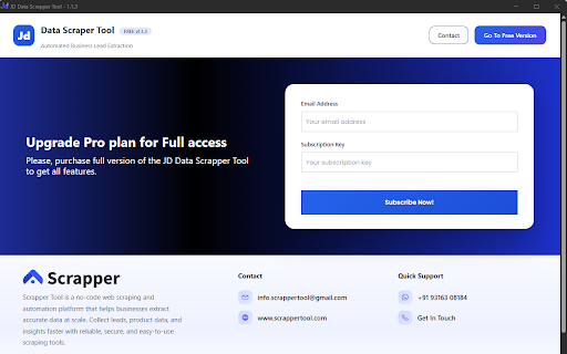 JD Data Scrapper Tool screenshot