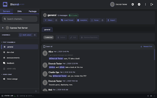 Discrub - Discord Message Manager screenshot